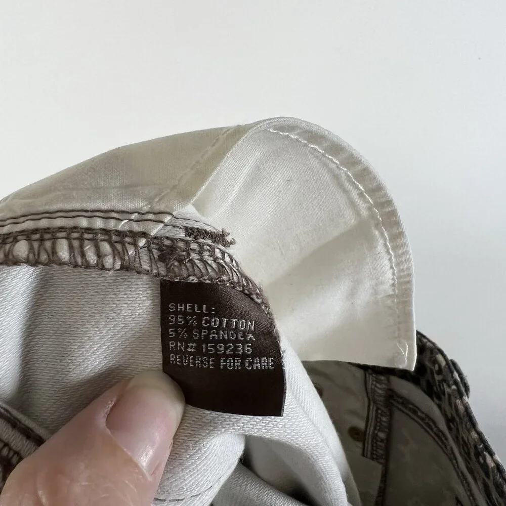 J. McLaughlin Women's Size 8 Skinny Cheetah Print Mid Rise Stretch‎ Jeans
